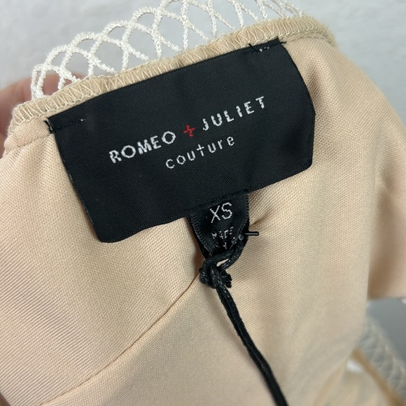 New nwt Romeo & Juliet Couture Canvas Lace Overlay Dress XS - Picture 12 of 12